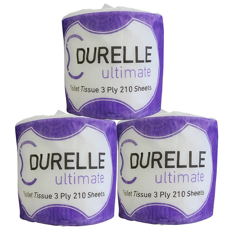 Durelle Ultimate FSC Mix Toilet Rolls 3 Ply 210 Sheet (48 rolls/ctn)