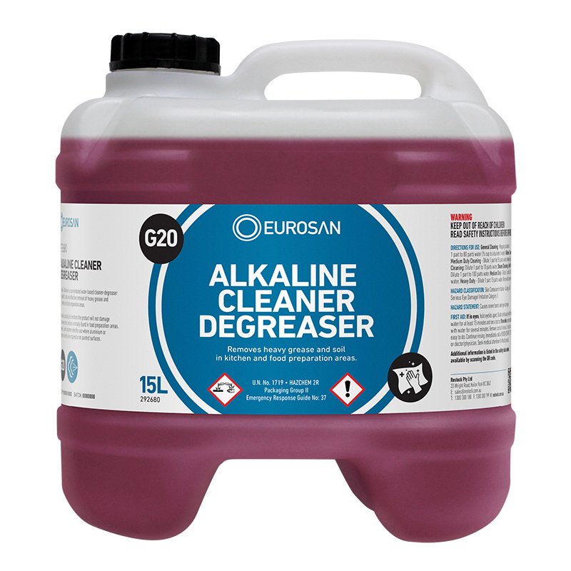 Eurosan G20 Alkaline Cleaner Degreaser 15L (each)