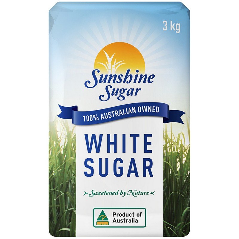 Sunshine White Sugar 3kg (each)