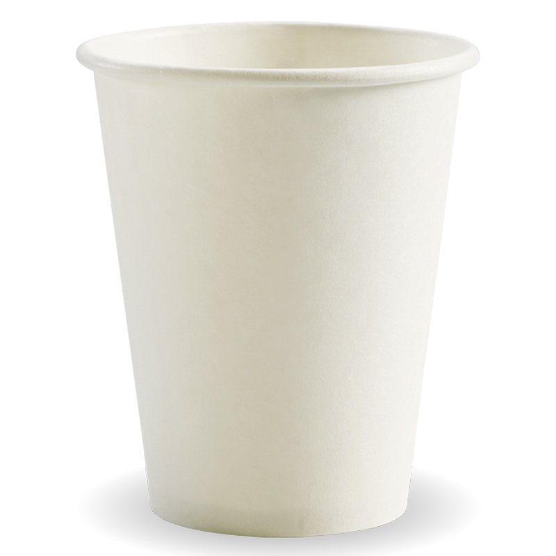 Biodegradable Single Wall Hot Paper Cups (80mm) 280ml (1000/ctn)