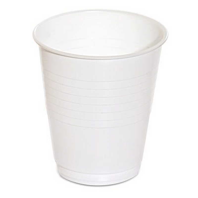Premium White Plastic Water Cups 180ml/6oz (1000/ctn