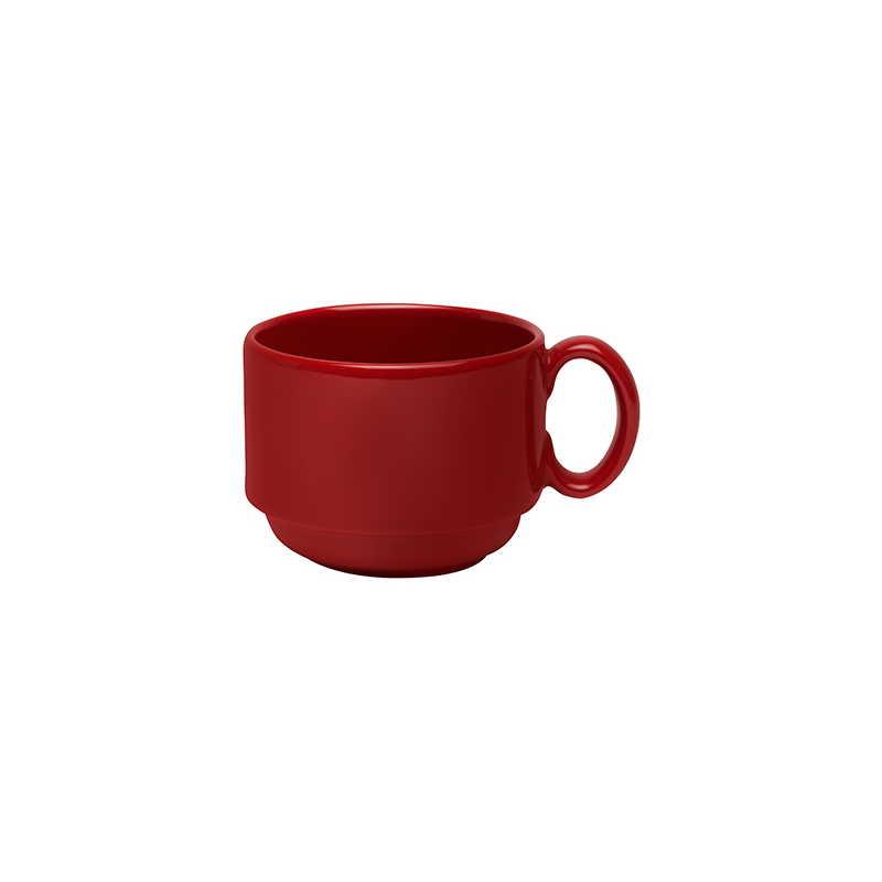 AFC Red Stackable Teacup - 240ml (24/ctn)