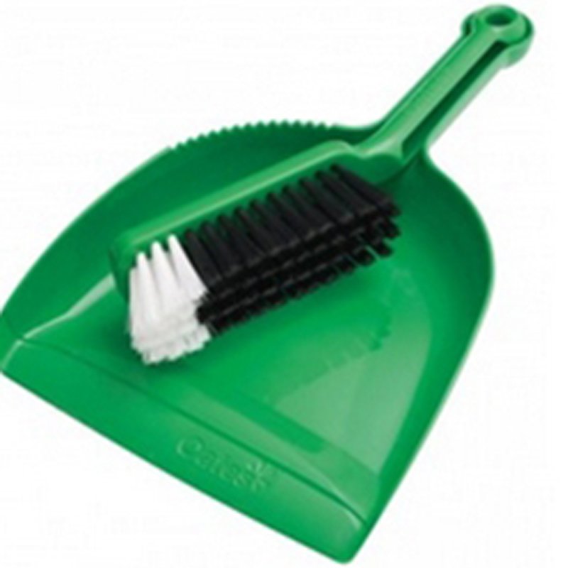 Premium Green Dustpan & Brush Set (each)