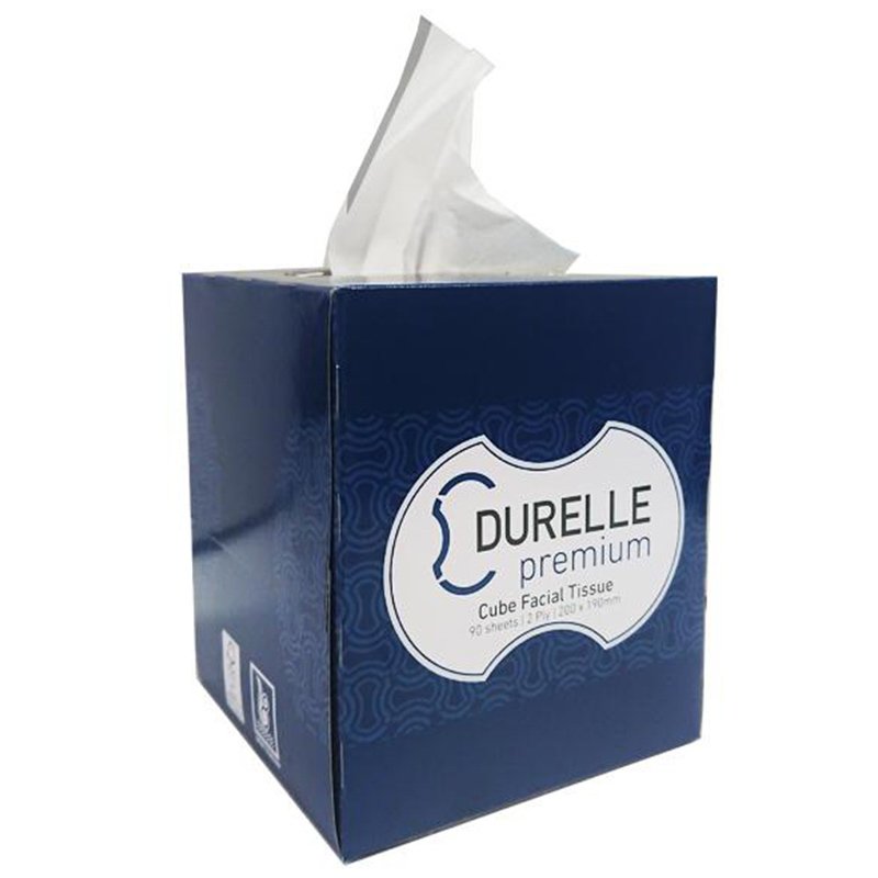 Durelle Premium FSC Mix Cube Facial Tissues 90 sheet (30/ctn)