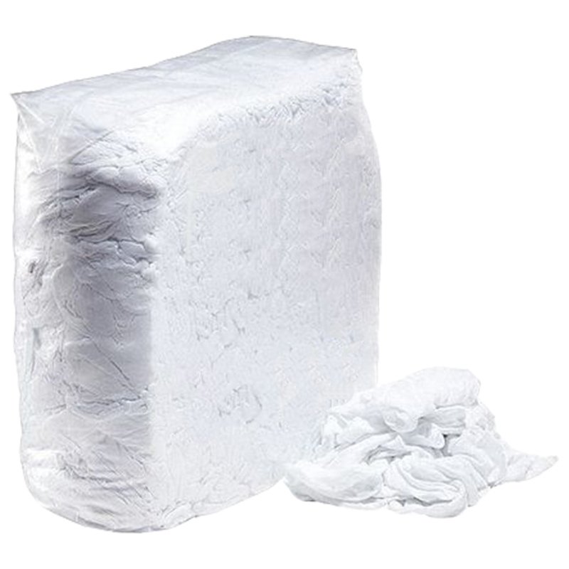 Pure White Cotton Singlet Rags 10kg (each)