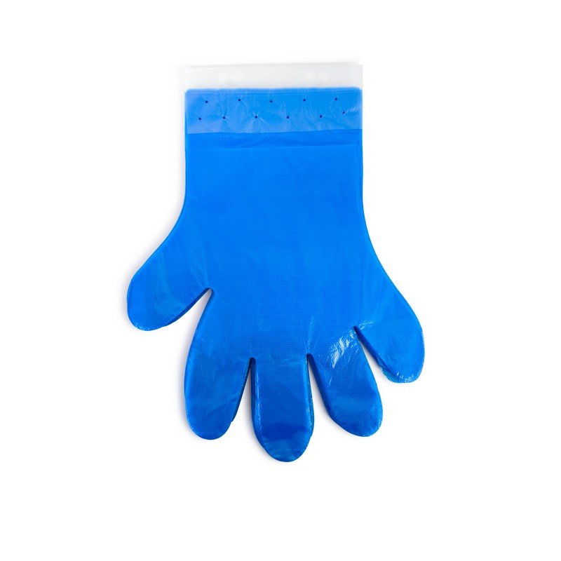 Calibre Blue PE Tear Off Food Service Glove One Size Fits All (4,000/ctn)