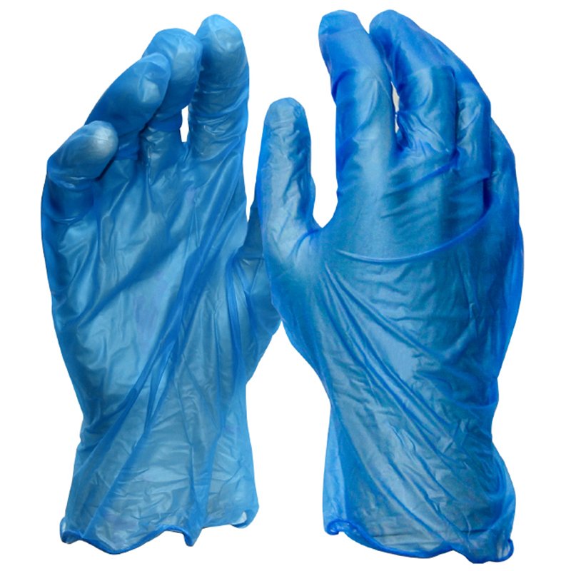 Protectaware Premium Blue Vinyl Powder Free Gloves - Medium (100/pack)