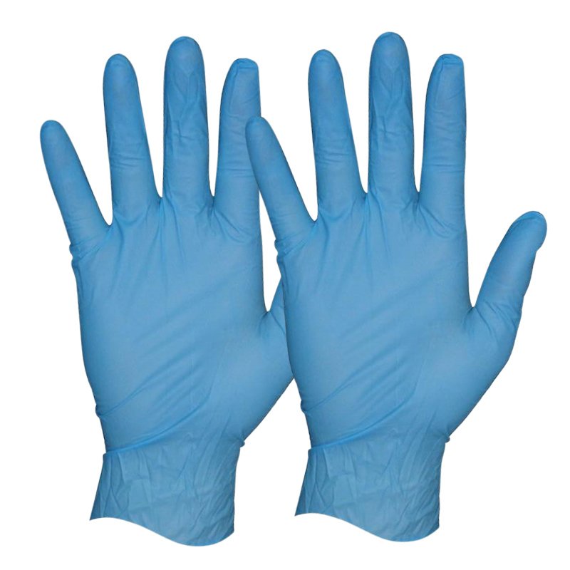 Protectaware Premium Blue Nitrile Powder Free Gloves - Large (100/pack)