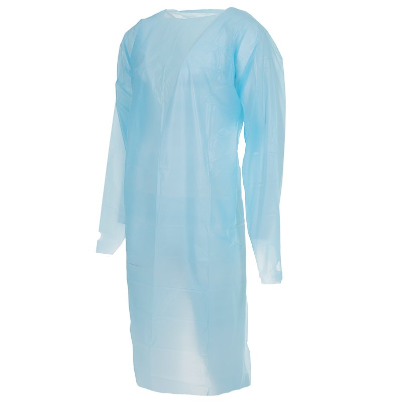 Protectaware Level 2 Thumbs Up PE Blue Water Resistant Gown (100/ctn)