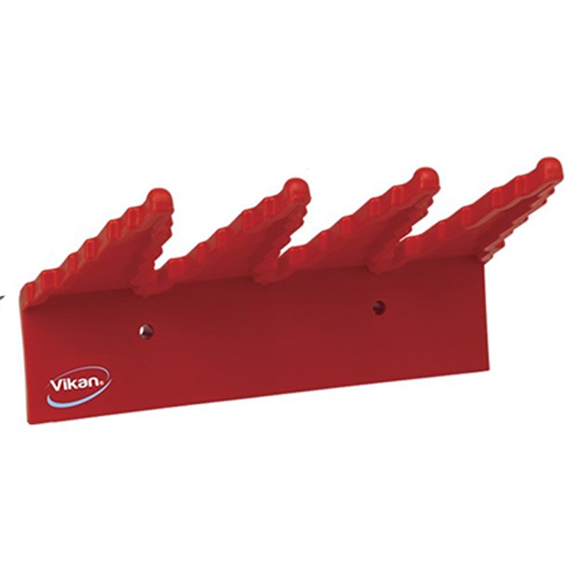 Red Vikan Wall Bracket System, 3 Holders