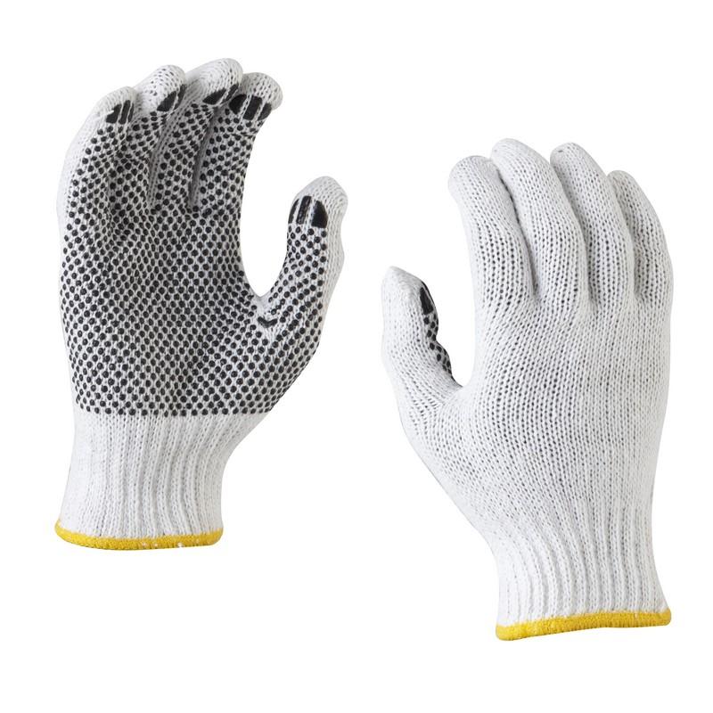 Cotton Knitted Polka Dot Glove - Mens (12 pairs/pack)