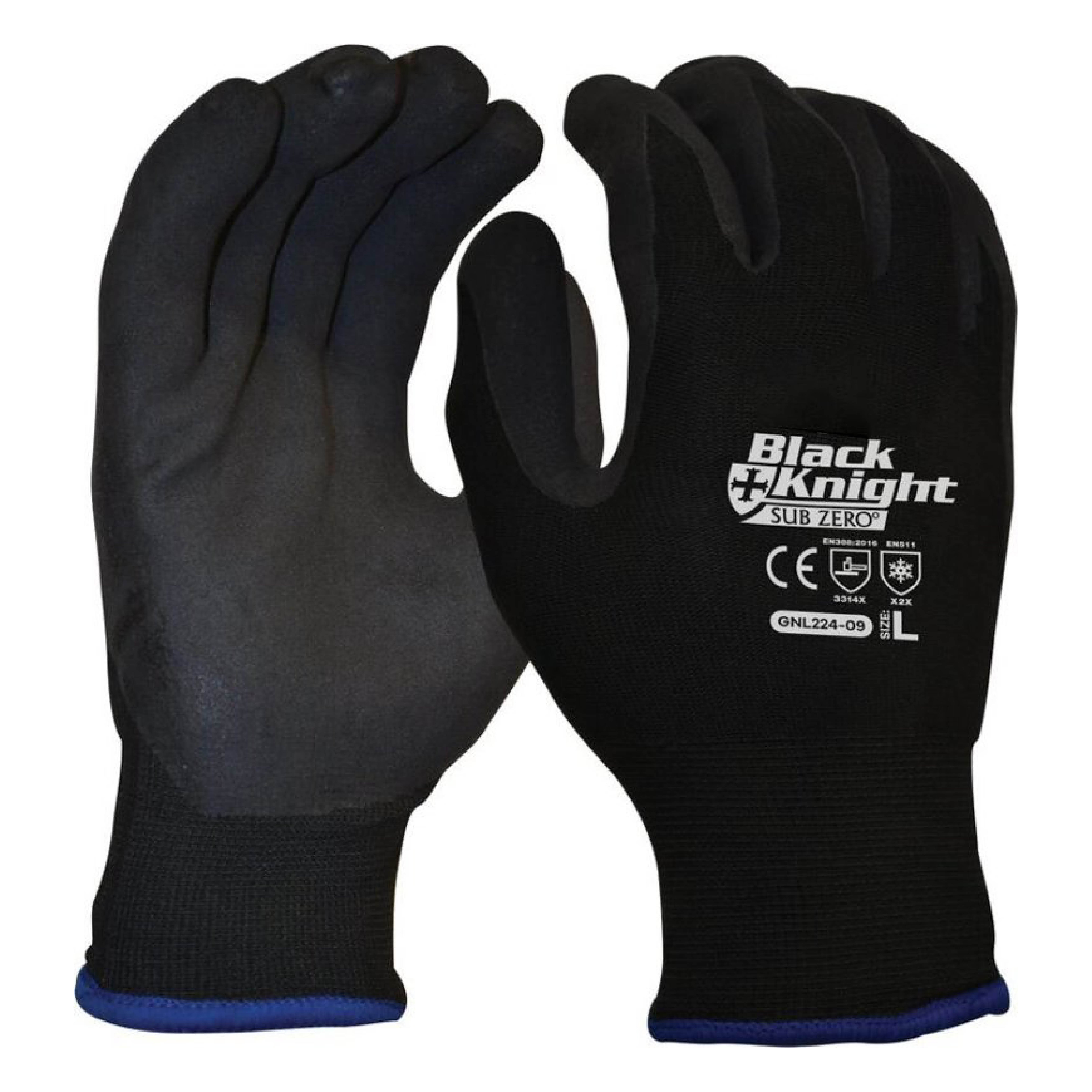 Black Knight Sub Zero Thermal Glove Medium Size 8 (1 pair)