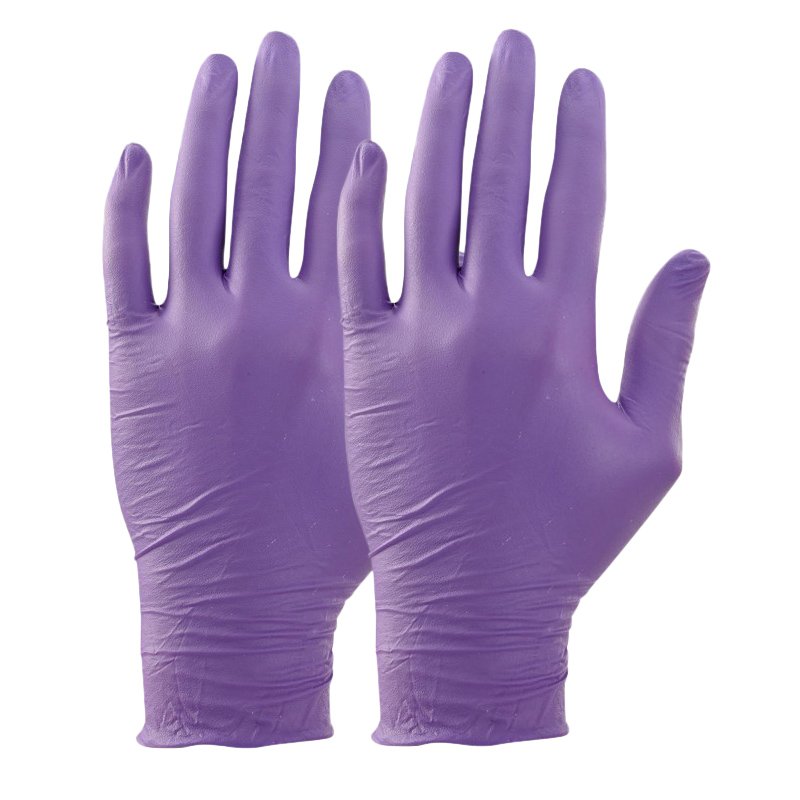 Protectaware Premium Purple Nitrile Powder Free Gloves - Small (100/pack)