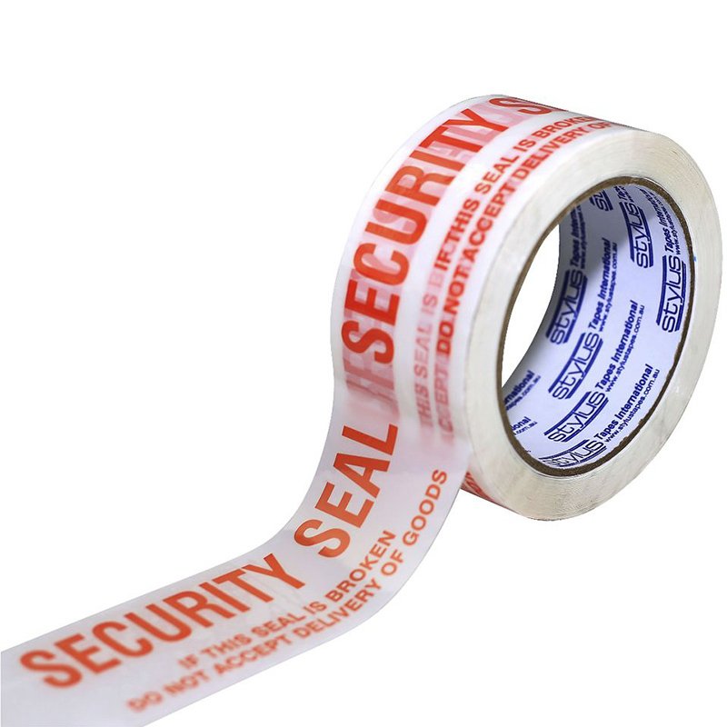 Security Seal Tape Red/White 48mm x 100m (36/ctn)