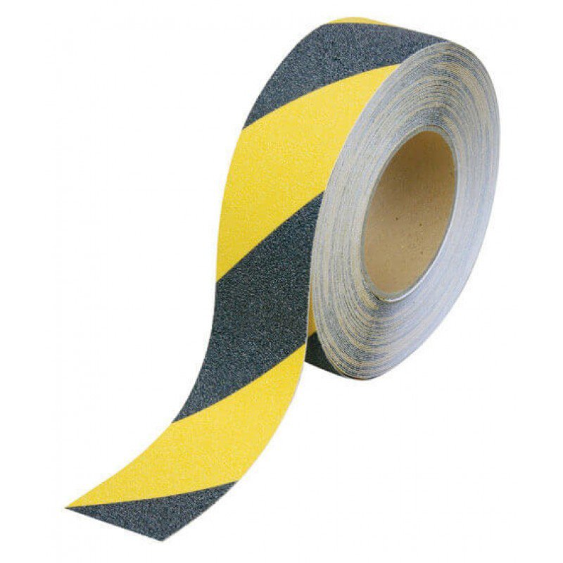 Anti slip Tape Black Yellow 50mm x 18.2m (1 roll)