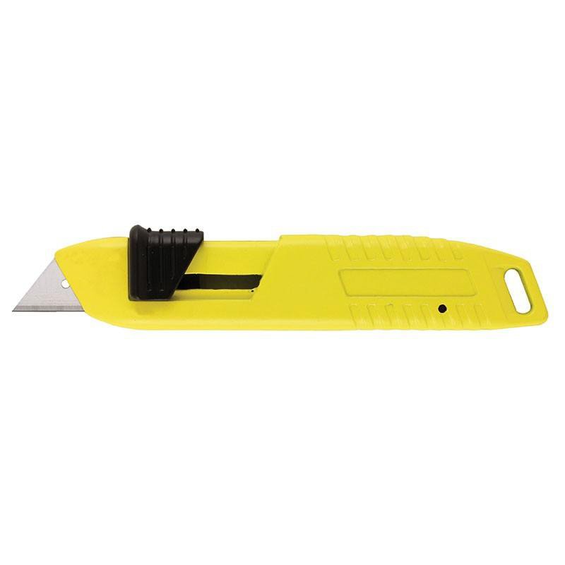 Fluro Metal Self-Retractable Safety Knife (each)