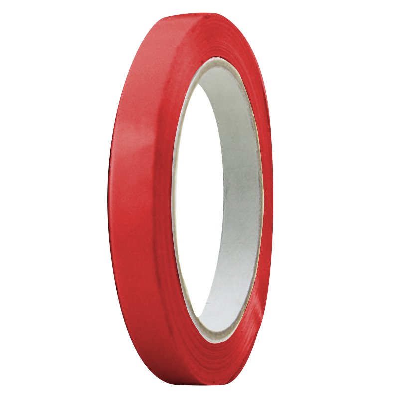 Bag Sealing Tape Red PVC 12mm x 66m (144/ctn)