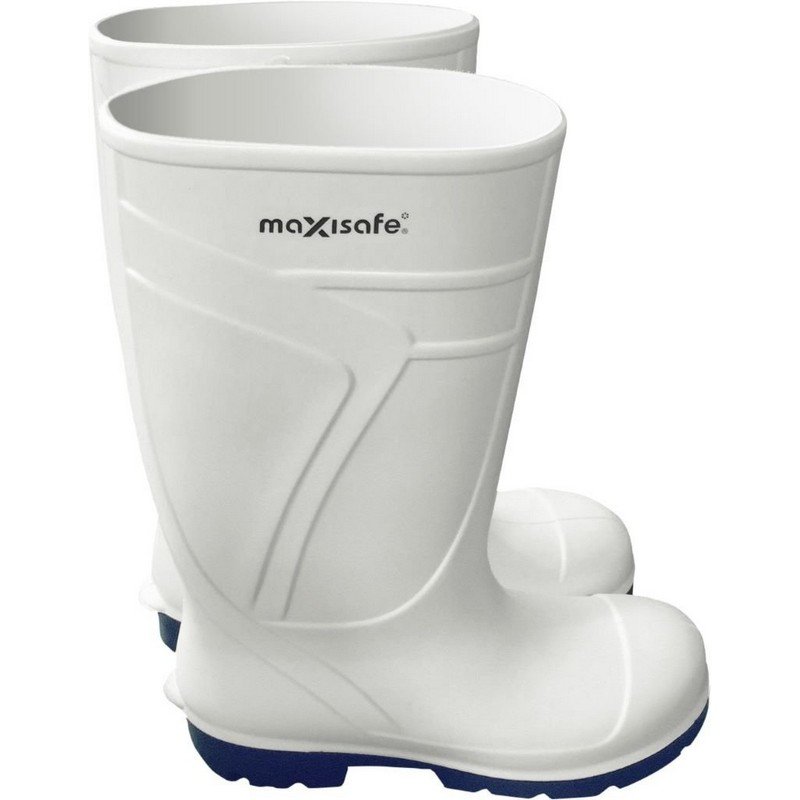 Maxisafe White PU Gumboot Non Safety Toe Size 3/37 (1 pair)