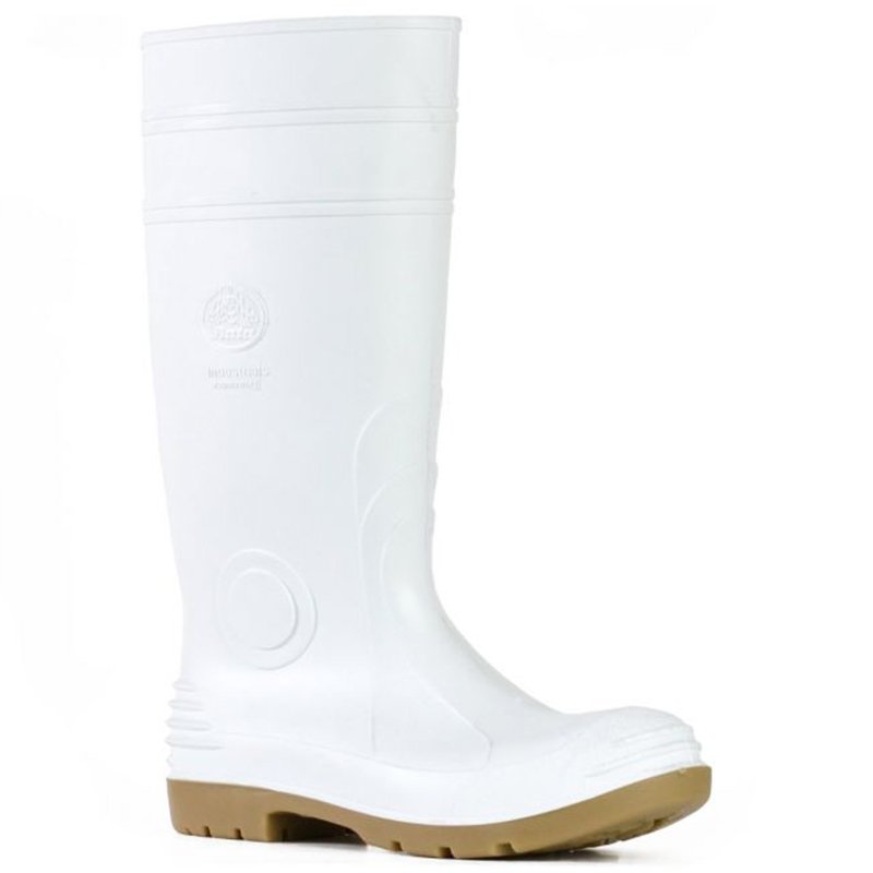 Bata White PVC Gumboots Non Safety Toe Size 6 (39) (1 pair)