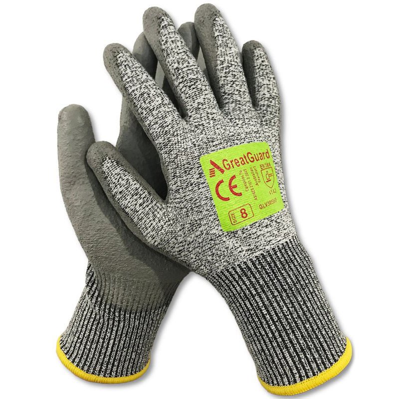 Premium Cut 5 Cut Resistant Glove PU Coated Small Size 7 (1 pair)