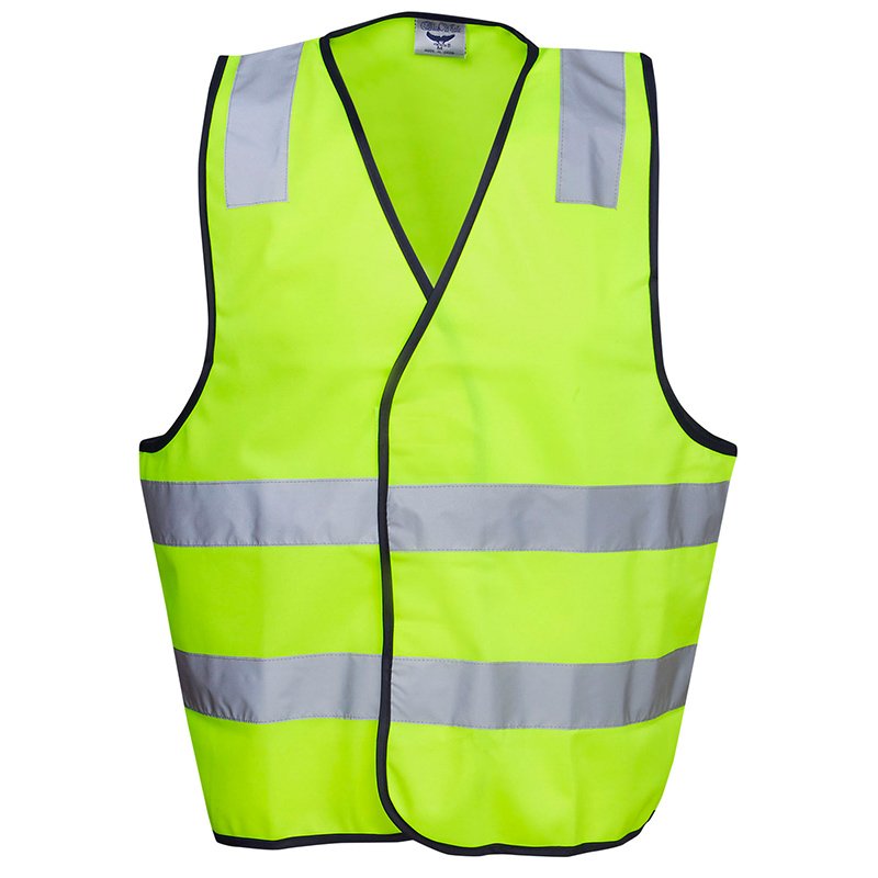 Hi Vis Reflective Safety Vest Day/Night Use Yellow Medium (each)