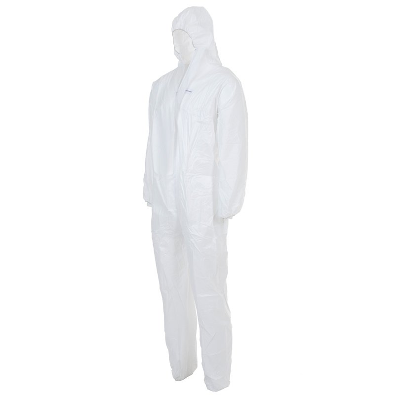 Protectaware Type 5 & 6 White Coverall with Hood - Small (Each)