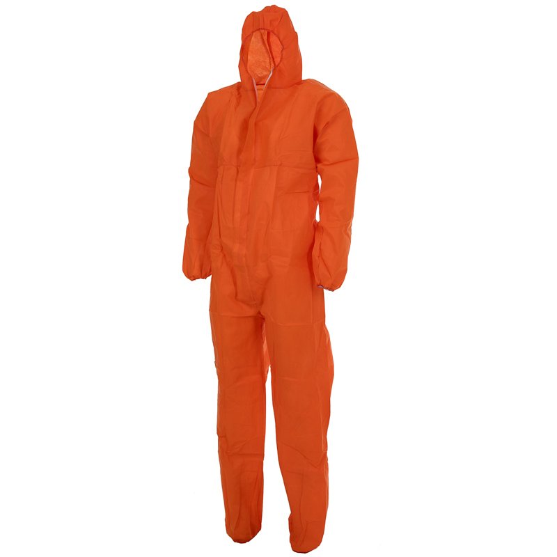 Protectaware SMS Type 5 & 6 Orange Coverall with Hood - Medium (Each)