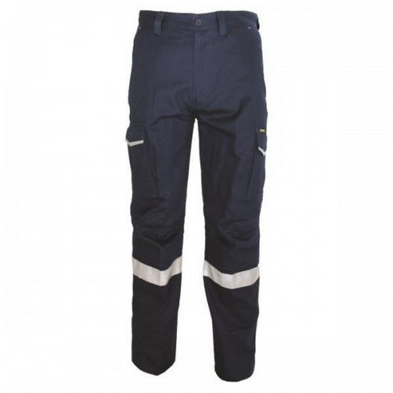 Ripstop Cargo Trousers with CSR Reflective Tape Regular Fit Navy 82R (each)