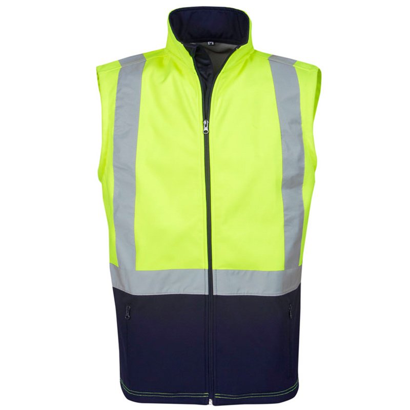 Hi Vis Day Night Soft Shell Vest Yellow Small (each)
