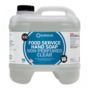 Eurosan G32 Food Service Hand Soap Non-Perfumed Clear 15L (each)