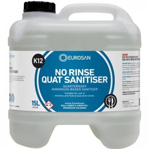 Eurosan K12 No Rinse Quat Sanitizer 15L
