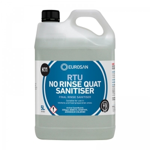 Eurosan K11 RTU No Rinse Quat Sanitizer 5L (each)
