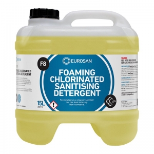 Eurosan F8 Foaming Chlorinated Sanitising Detergent 15L (each)