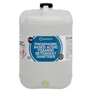 Eurosan F20 Phosphoric Based Acidic Foaming Detergent Sanitiser 20L