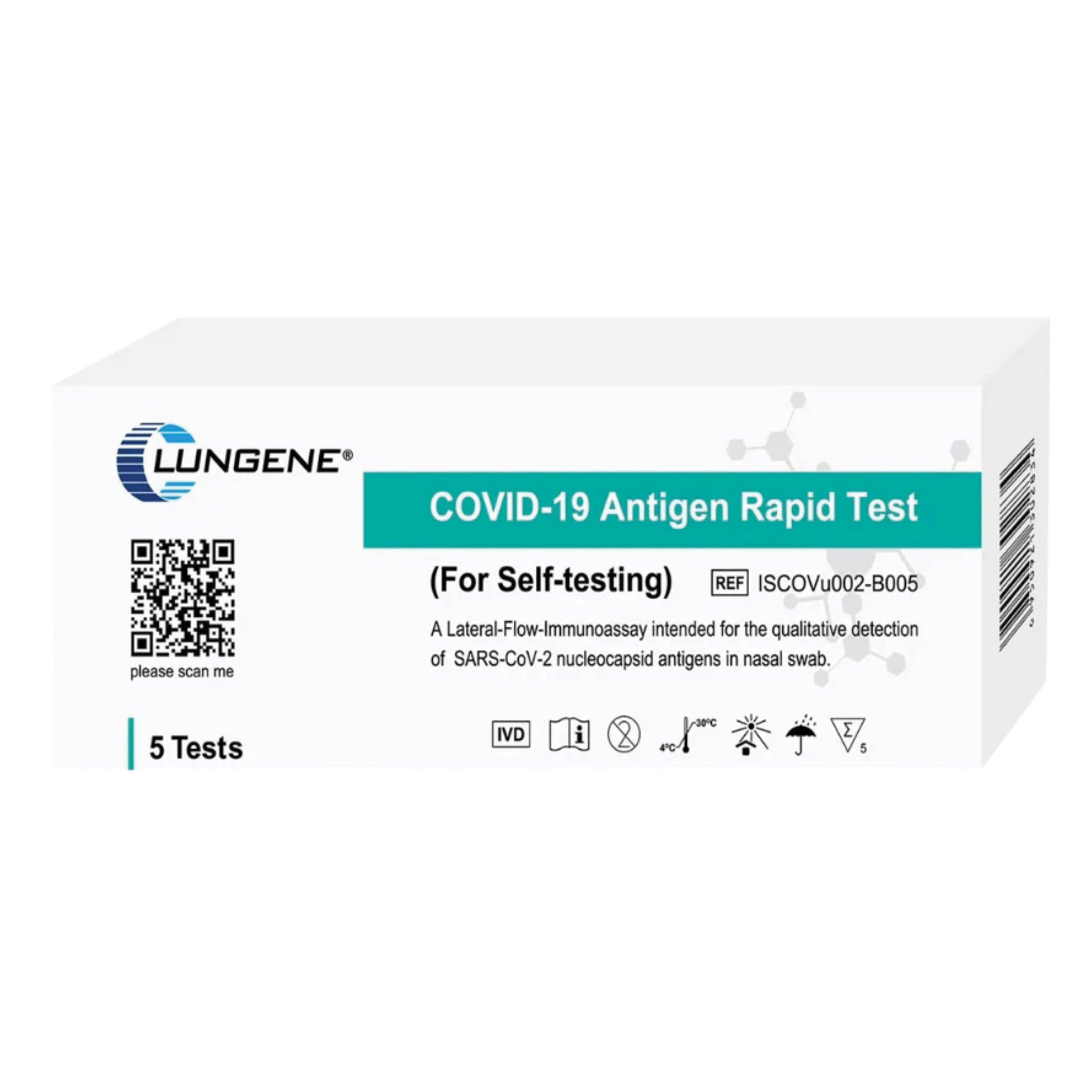 Rapid Antigen Self Test Kits (5/Pack) - PRE ORDER NOW - ETA 24/01/2022