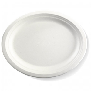 Biodegradable Oval Plates 32x25cm (500/ctn)