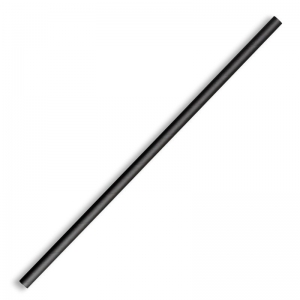 Biodegradable Regular Black Straws 6mm (2500/ctn)