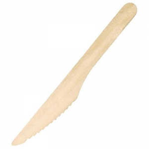 Knife, Wood 100% 16Cm Uncoated (100/pack)