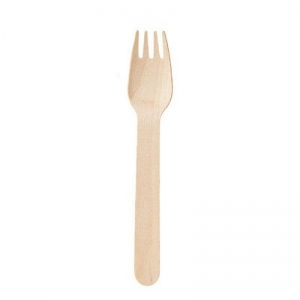 Fork, Wood 100% 16Cm Uncoated (100/pack)