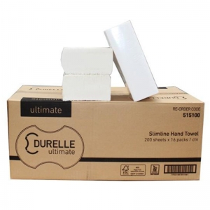 Durelle Ultimate FSC Mix Slimline Hand Towel 200 Sheets 23 x 23cm (16 packs/ctn)