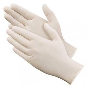 Protectaware Premium Polymer Coated White Latex Powder Free Gloves - Medium (100