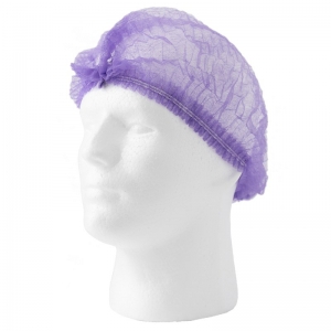 Protectaware Crimped Hair Nets Double Elastic 21inch (53cm) Purple (1000/ctn)