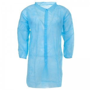 Protectaware Disposable Polypropylene Lab Coat No Pocket Blue Medium (100/ctn)