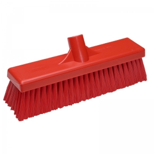 Hard Centre Factory Plastic Backed Broom Head 900mm Red (each)