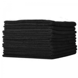 Microfibre Cloth Black 40cm x 40cm (each)
