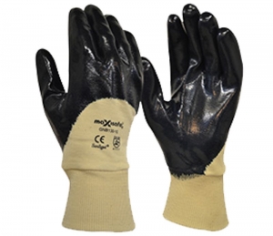 Blue Nitrile 3/4 Dipped Glove with Knit Wrist Large (1 pair)