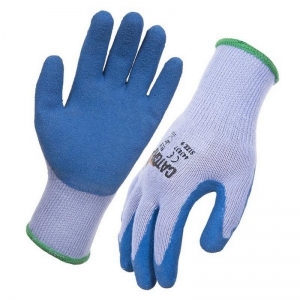 Blue Glass Gripper Latex Coated Gloves Large (1 pair)