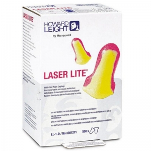 Laser Lite Class 4 25dB Single-Use Uncorded Earplugs - Refill Pack (500/pack)