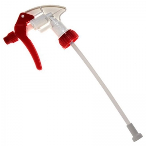 Red Chemical Resistant Trigger Sprayer 24cm Tube suits 500-1000ml Bottle (each)