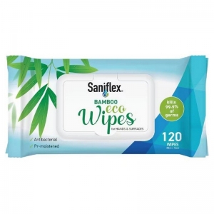 Disinfectant Bamboo Wipes for Hands & Surfaces 120/pack (12packs/ctn)